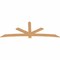 Ekena Millwork Alberta Smooth Timber Gable Bracket, Western Red Cedar, 108"W x 40"H x 1 1/2"D x 5 1/2"F, 9/12 Pitch GBW108X40X0206ALB00SWR - alternate 4